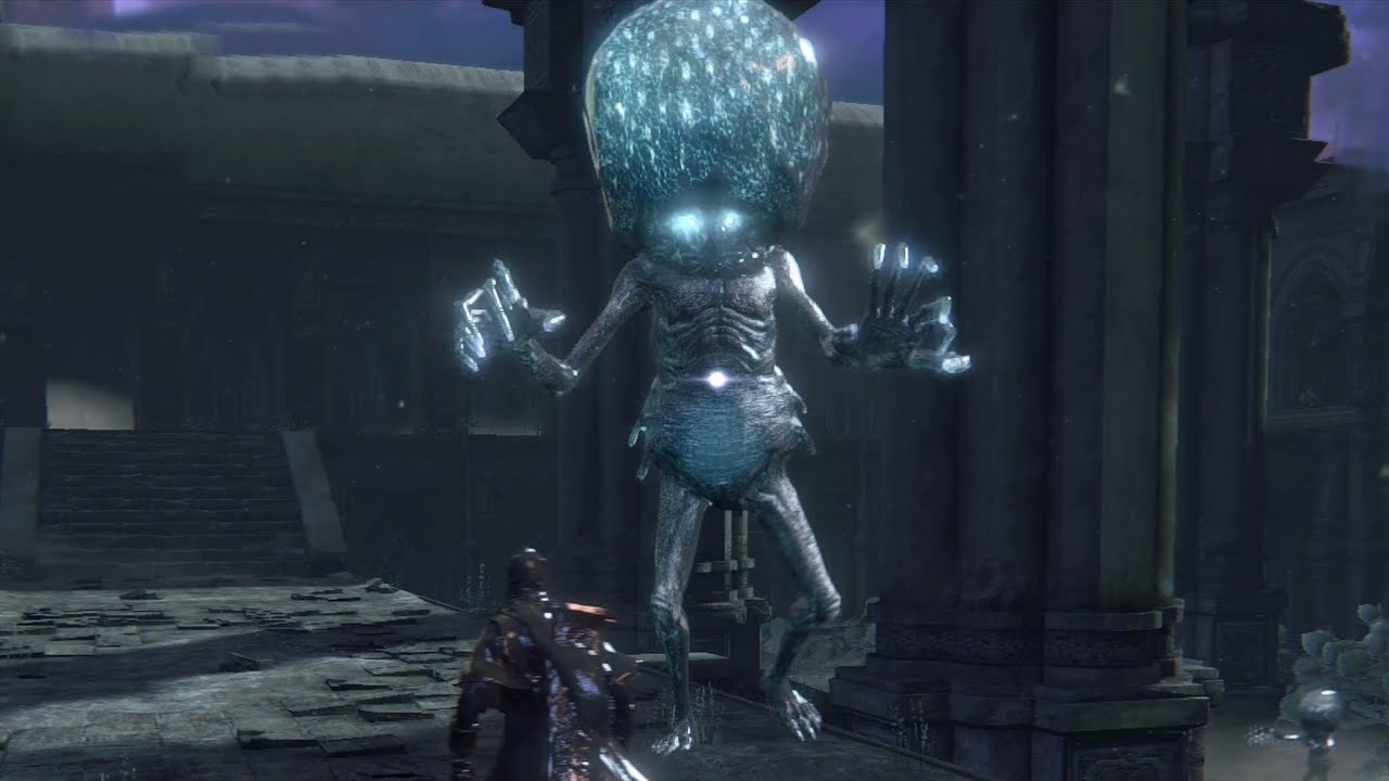 Bloodborne - Celestial Emissary Boss Fight 4K