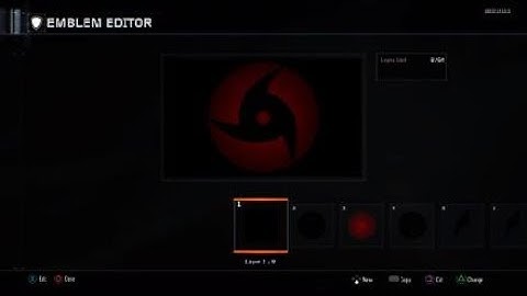 Black Ops 3 Itachi Mangekyo Sharingan Emblem Tutorial