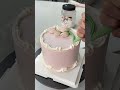 Scraper flower tulip cake making #inscake #I am a cake maker #cakemaking #cake🎂