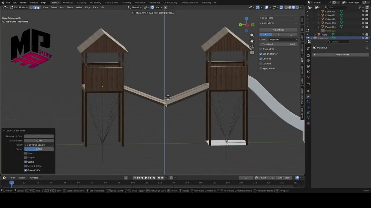 Timelapse 3D Modelovania Detského Ihriska | Blender