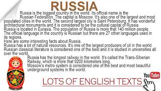 Russia | Lots of English Texts with Audio