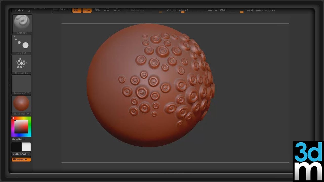 alpha to 3d zbrush