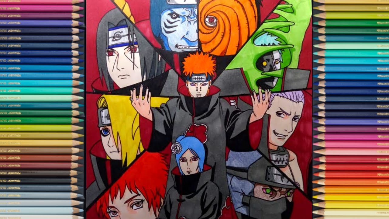 Speed Drawing - Akatsuki (Naruto) 