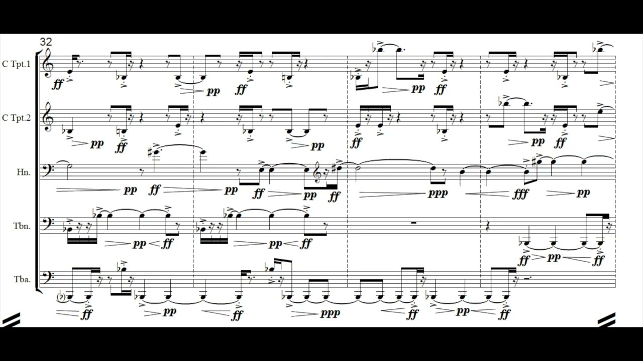 Uroš Rojko: BRASS for brass quintet (2014)