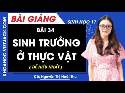 Video Sinh trưởng ở thực vật - Bài 34 - Sinh học 11 - Cô... - youtube
