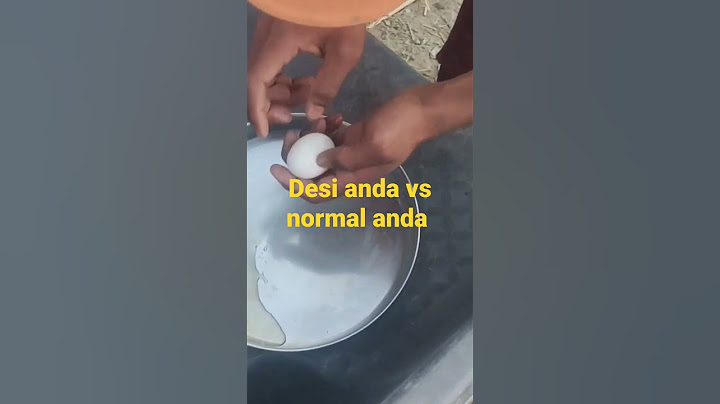 Desi anda vs normal anda