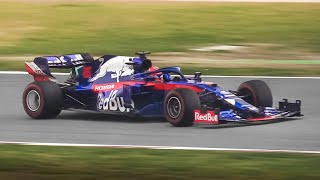 2019 Toro Rosso STR14 in action: Race Start Test, Accelerations, Fly Bys & More!