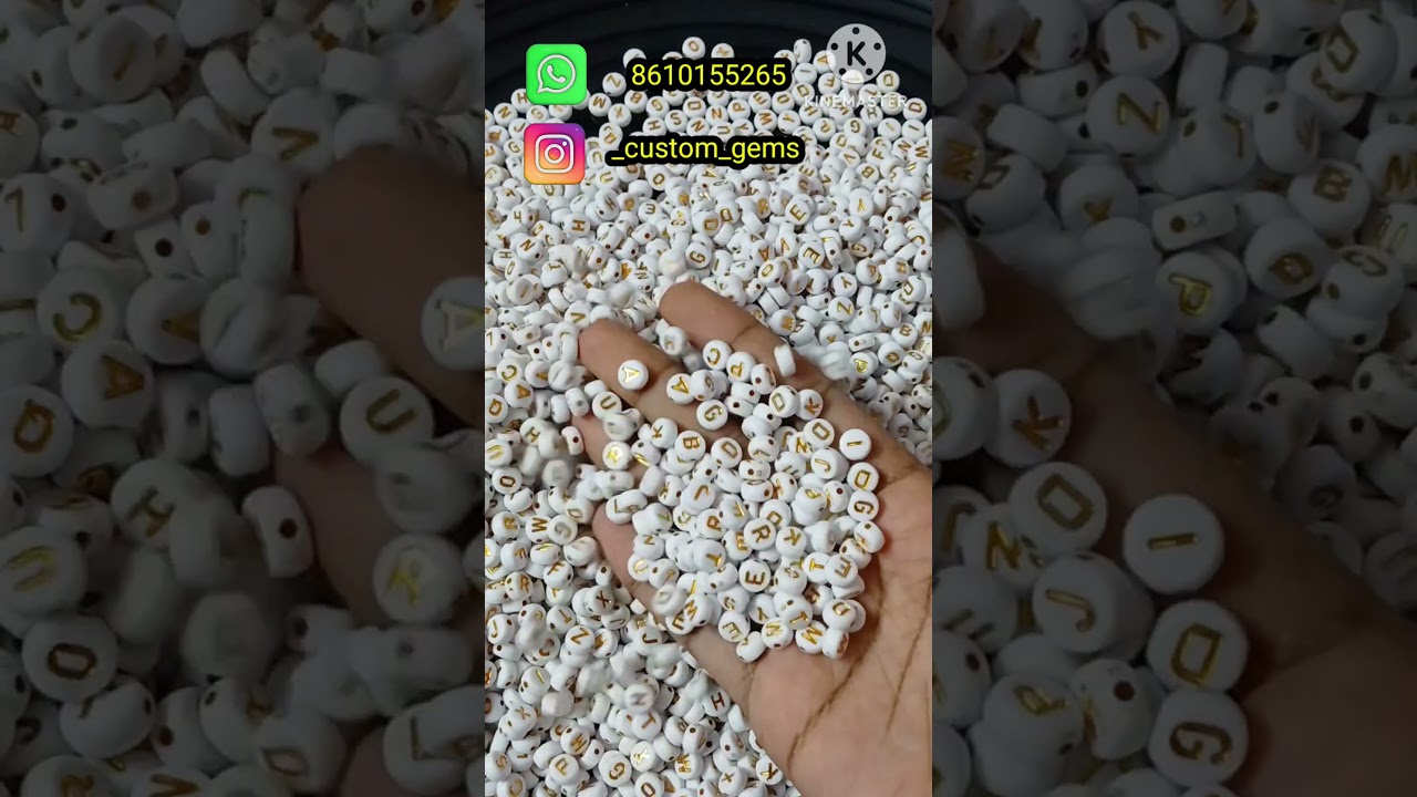 Alphabet beads model 2 restocked #Alphabet #beads #restocked #new #trend #name #handmade #bracelet