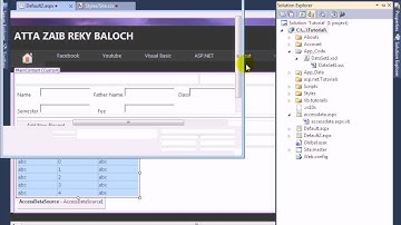 How to add access Database in asp.net web Part2
