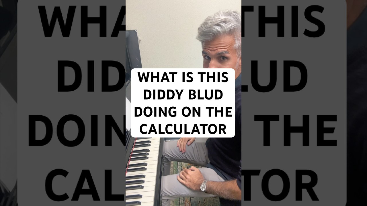 “What is This Diddy Blud Doing On the Calculator” piano cover #pianocover #piano #fyp