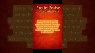 Poetic Praise &amp; Encouragement. #praise #god #follow #jesus #holyspirit #lead #us #amen