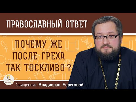 Почему же после греха так тоскливо ?  Священник Владислав Береговой