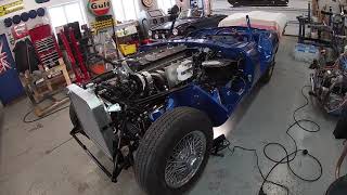 Jaguar E Type Series II Rebuild - 2023-02-24 - Lower Heat Shield and Radiator Install Jaguar E Type Radiator