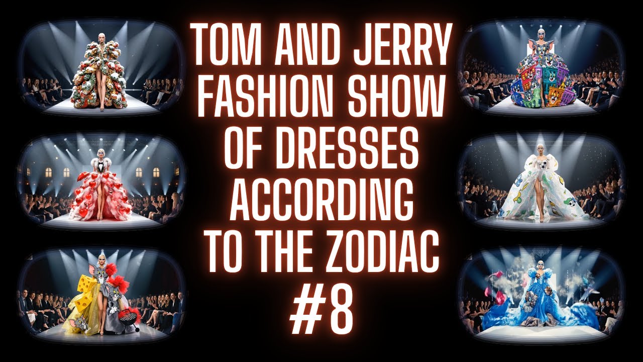 Tom and Jerry fashion show of dresses according to the zodiac