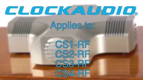 Clockaudio CS Series Installation Guide