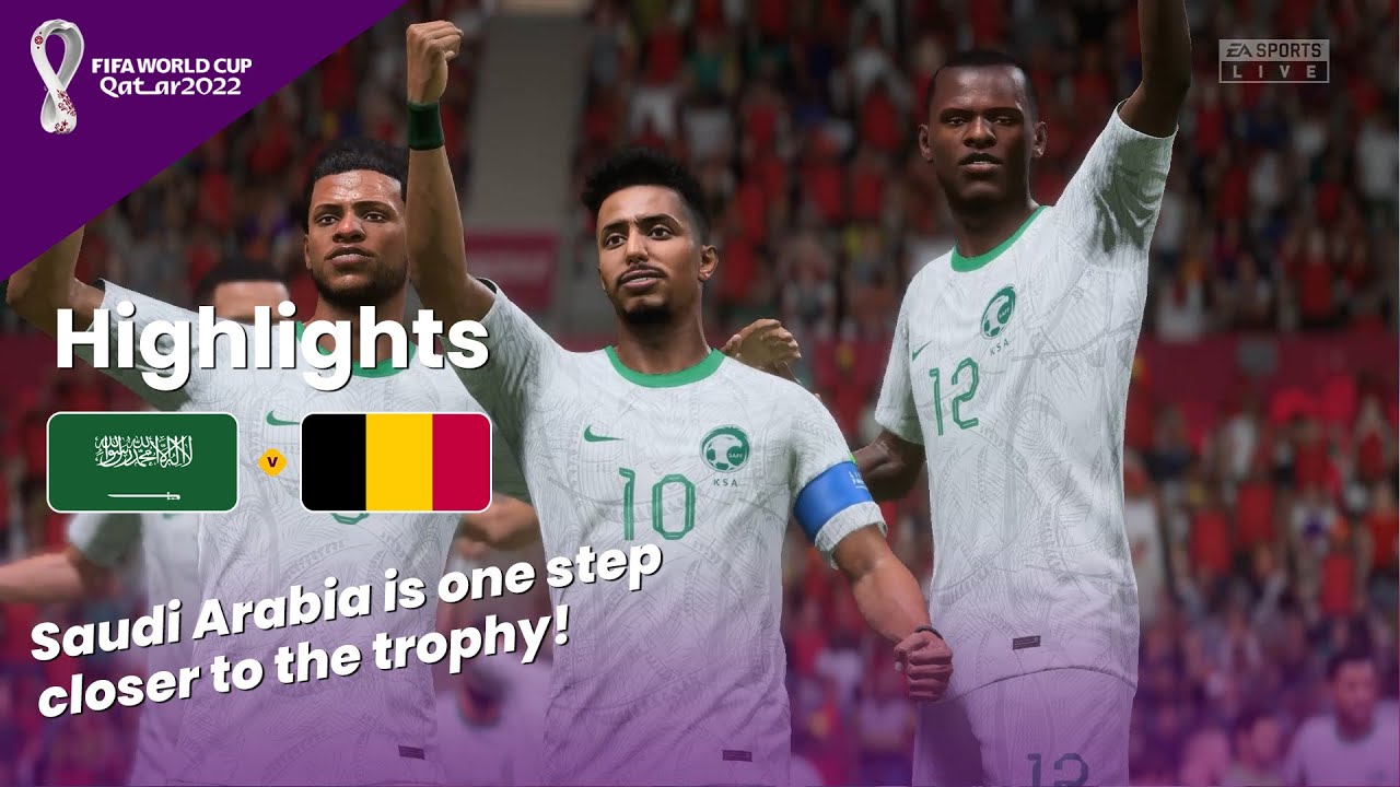 FIFA 23 Highlights - FIFA World Cup Qatar 2022 - Saudi Arabia vs Belgium - Semi Finals - Gameplay