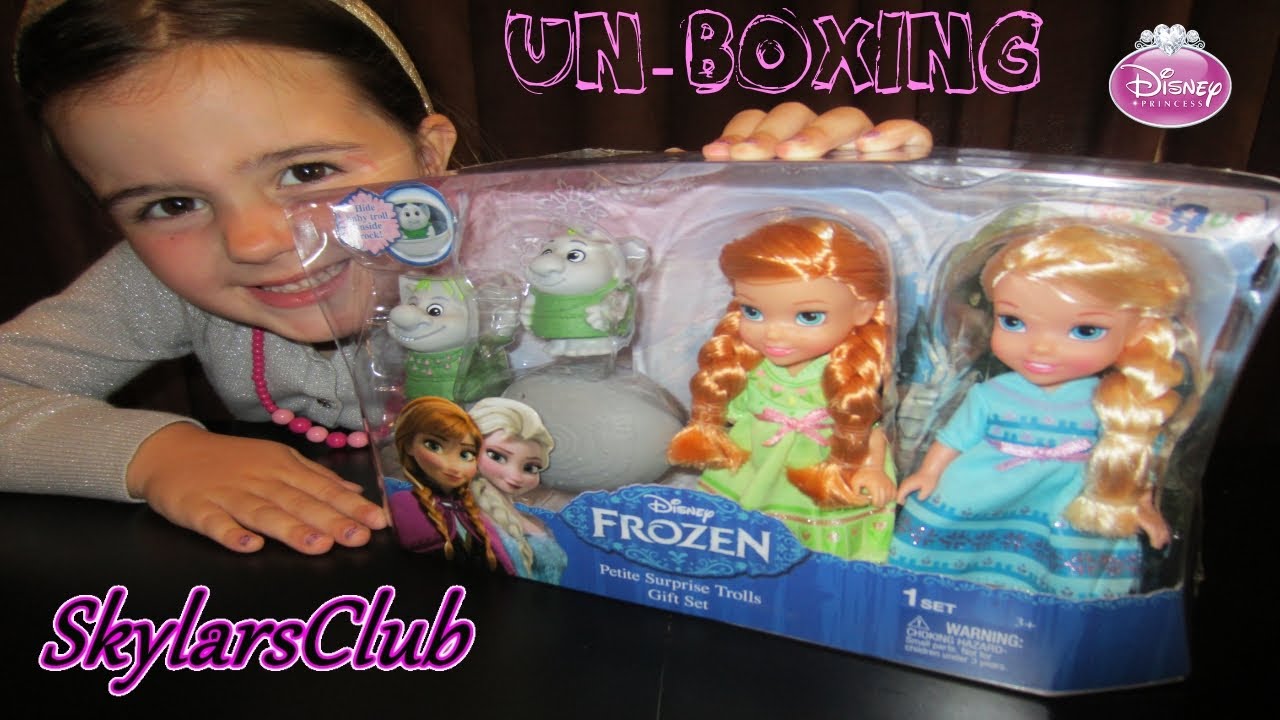 Disney FROZEN Trolls Gift Set Opening(Petite Surprise) - SkylarsClub