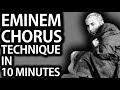 How To Write A Rap Chorus Like Eminem on Marshall Mathers LP (In 10 Minutes)