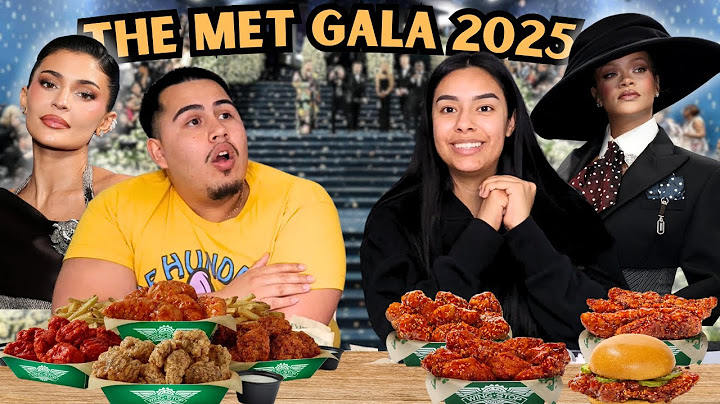 RATING THE 2025 MET GALA *WINGSTOP MUKBANG*