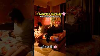Summer Vacation Morning Routine,Working Mom Productive Morning Vlog | Gym, Puja &amp; Healthy Breakfast