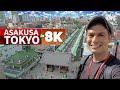 Tokyo 8K Walk through Asakusa - Crowds on the Weekend