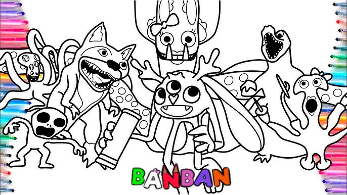 Desenhos para colorir Garten de Banban 3 23 – Colorindo páginas