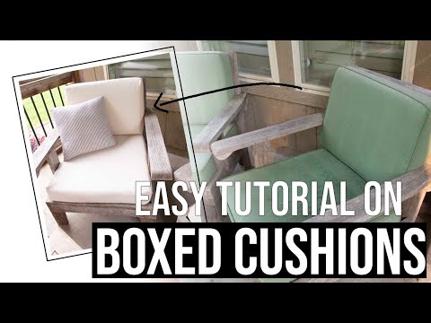 Super Easy and Simple DIY Zipper Outdoor Cushion Cover with Boxed Corner Tutorial