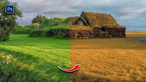 how to convert green grass into yellow in photoshop | Leaves color change in photoshop