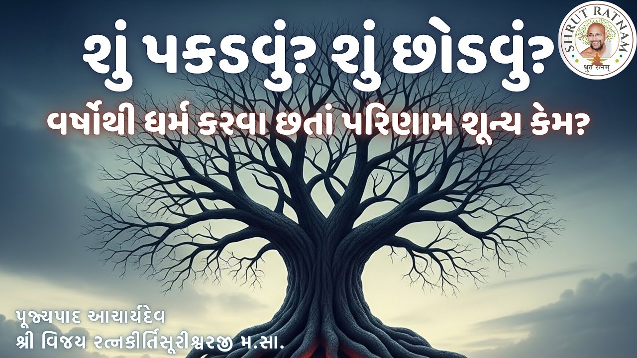 શું પકડવું? શું છોડવું? | વર્ષોથી ધર્મ કરવા છતાં પરિણામ શૂન્ય કેમ?