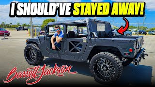 BarrettJackson Auction Day 1  I Bought a Humvee H1 and its so stupid  Flying Wheels