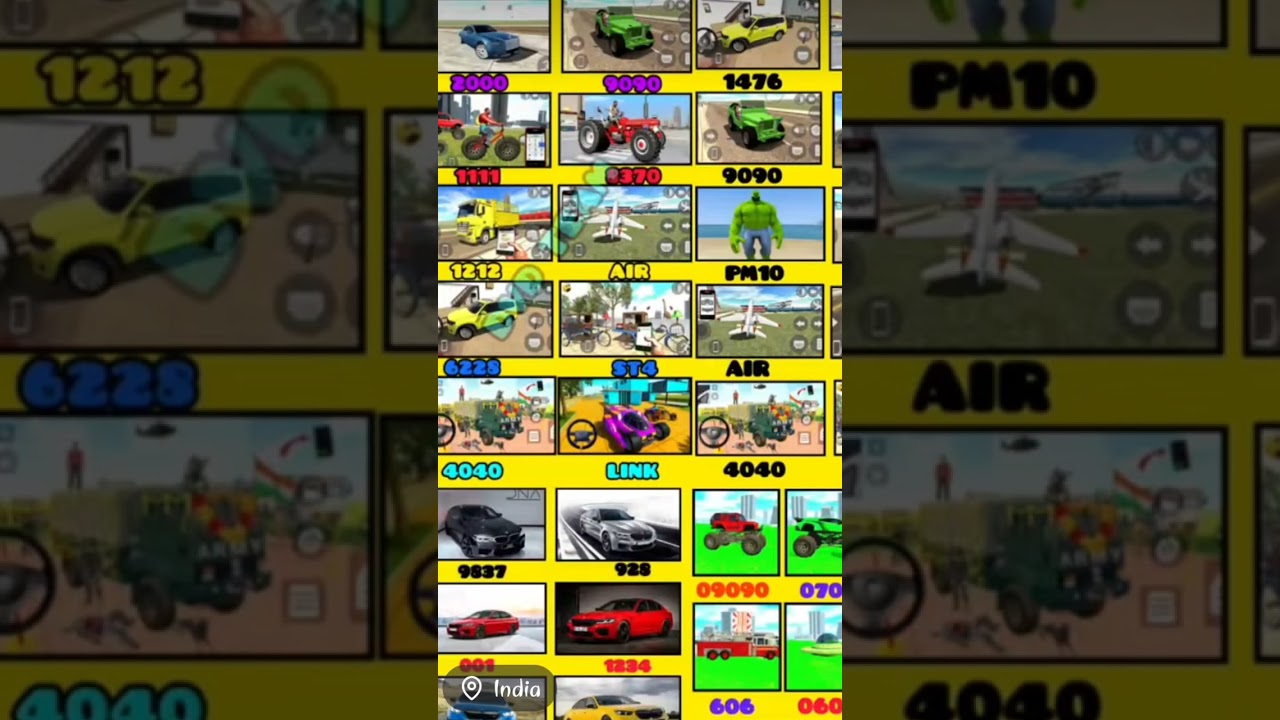 All cheat codes😨? Indian Bike Driving 3D 