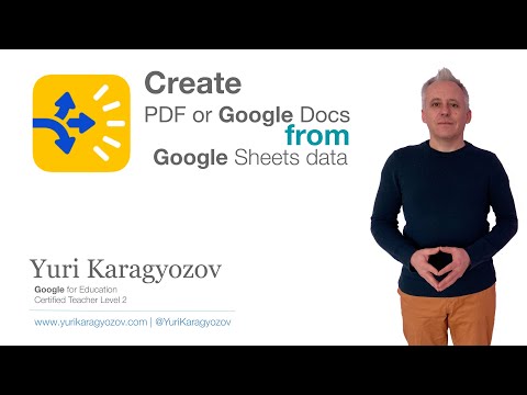 Как лесно да създадете PDF или Google Docs от данни в Google Sheets