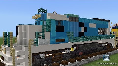 Minecraft Rock Island GP15 Locomotive Tutorial