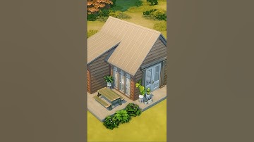 Modern Rustic Tiny House - The Sims 4  #sims4 #sims4house #sims4build #sims