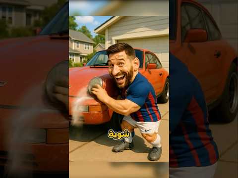 رونالدو بينضف عربية أبوه لكن ميسي هيصدمك Shorts Ronaldo 