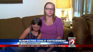 Two young girls claim men tried to lure them into van