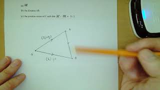 Finding an unknown vector when given vectors between points
