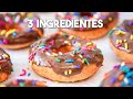 DONAS de CHOCOLATE con 3 Ingredientes 🍩 | Donuts en 5 minutos ⭐ POSTRES SIN HORNO ⭐