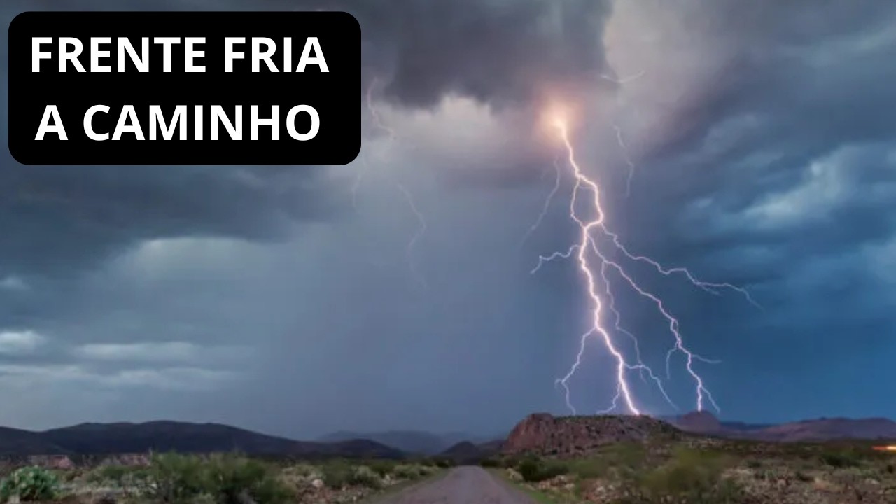 FRENTE FRIA e CHUVA FORTE  no RS.