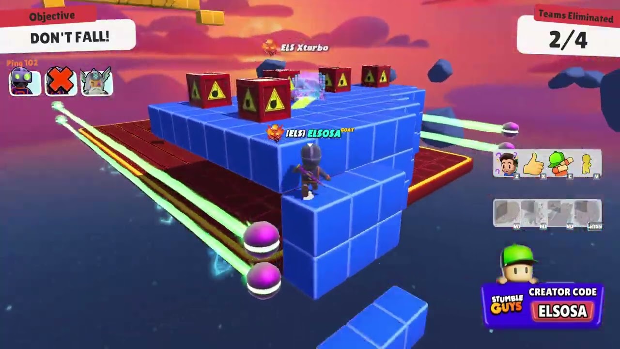 Jugando con SUBS Block Dash Legendario Clip 12 😁 STUMBLE GUYS #stumbleguys