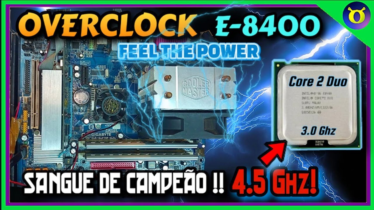 OVERCLOCK INSANO NO E8400 !!! 4.5ghz !!! - YouTube