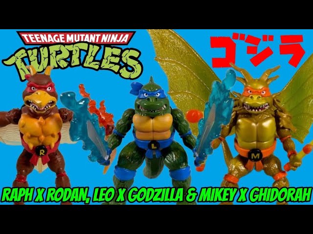 Raph X Rodan, Leo X Godzilla & Mikey X Ghidorah Review - Teenage