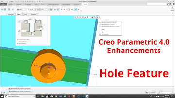 Creo Parametric 4.0 - Hole Feature: Top Clearance, Hole Orientation, and Holes on Points