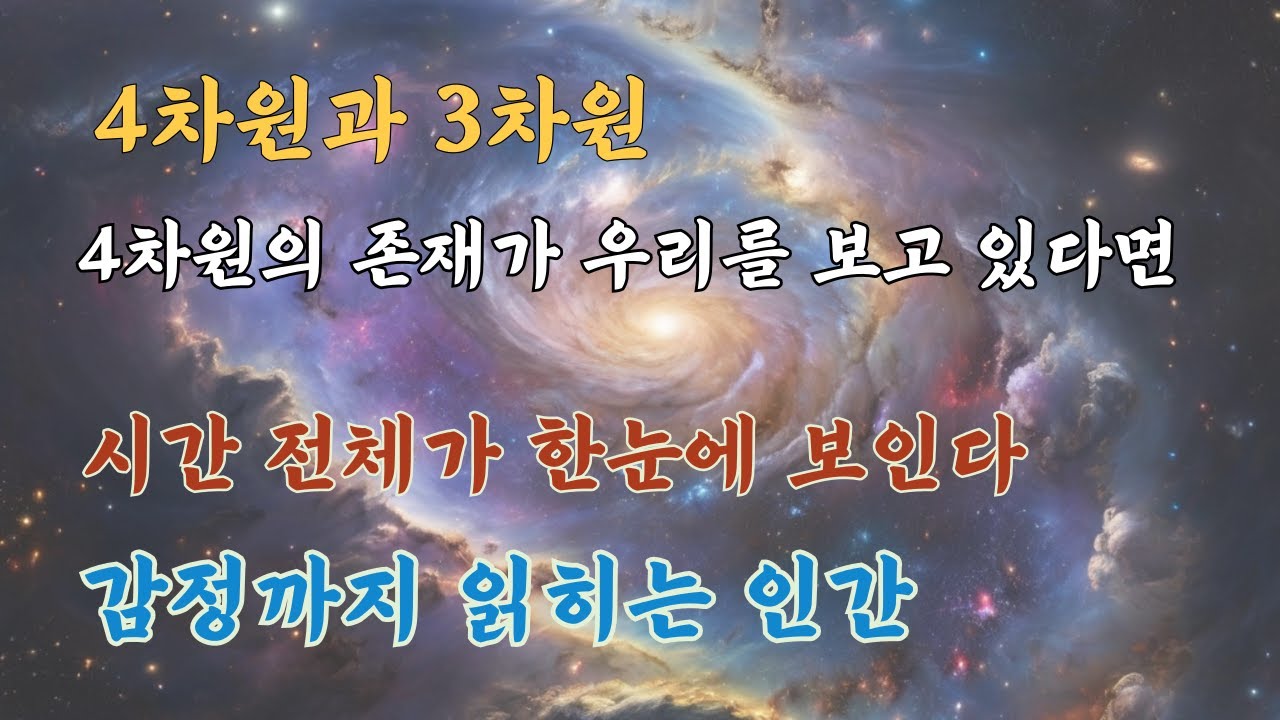 4차원의 존재가 인간을 본다면 “If a fourth-dimensional being looked at humans”