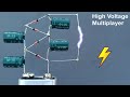 How to Make high voltage generator with Capacitor ( Simple Mode ) high voltage multiplayer