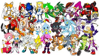 All Sonic The Hedgehog Characters Ever Made