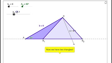 AAS Ambiguous Case Geogebra Demo