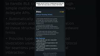 GitHub Trending Repositories: 1amageek/Bleu 🇬🇧
