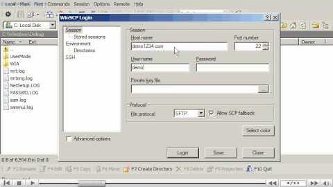 Configuring your website in WinSCP by www.vivahost.com