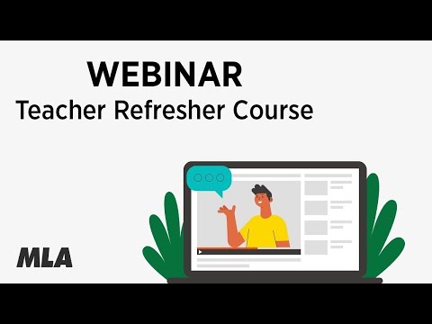 MLA Teacher Refresher Course - YouTube